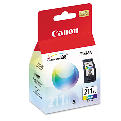 Image of Canon® 2975B001 2975b001 (cl-211xl) High-Yield Ink, 349 Page-Yield, Tri-Color