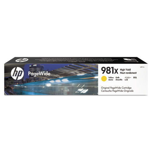 Image of HP L0R11A HP 981x, (l0r11a) High-Yield Yellow Original Pagewide Cartridge