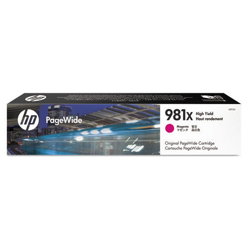Image of HP L0R10A HP 981x, (l0r10a) High-Yield Magenta Original Pagewide Cartridge