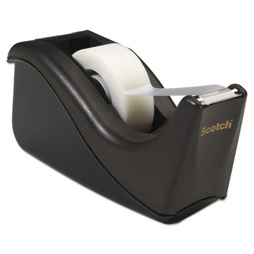 Image of Scotch® C60-BK Value Desktop Tape Dispenser, 1" Core, Two-Tone Black