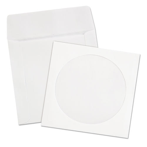 Image of Quality Park QUA62905 CD/DVD Sleeves, 1 Disc Capacity, White, 250/Box