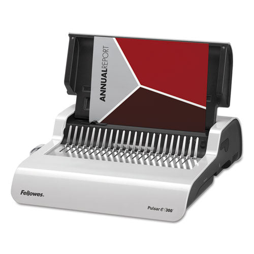 Image of Fellowes® 5216701 Pulsar Electric Comb Binding System, 300 Sheets, 17 X 15.38 X 5.13, White