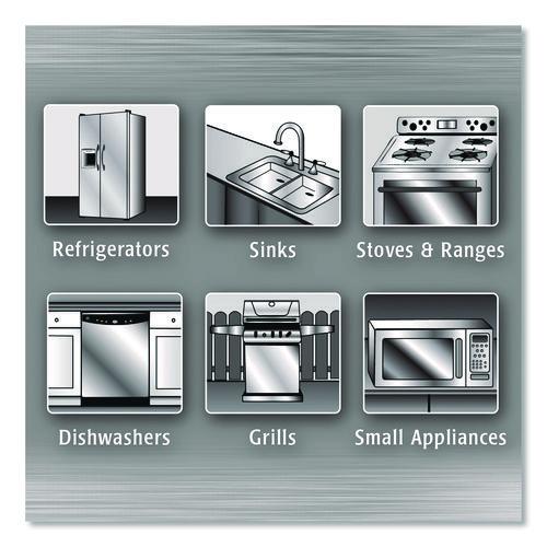 Image of WEIMAN® 92A Stainless Steel Wipes, 1-Ply, 7 x 8, White, 30/Canister