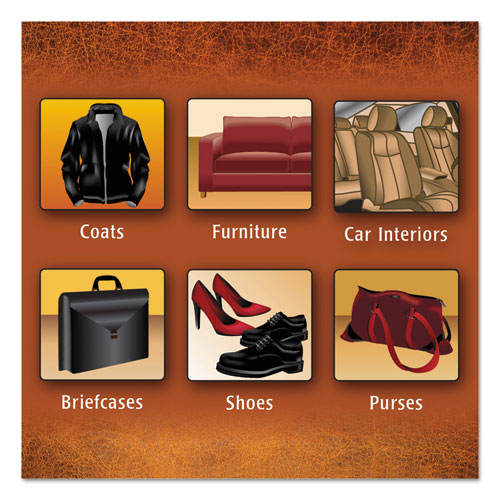 Image of WEIMAN® 91CT Leather Wipes, 1-Ply, 7 x 8, White, 30/Canister, 4 Canisters/Carton