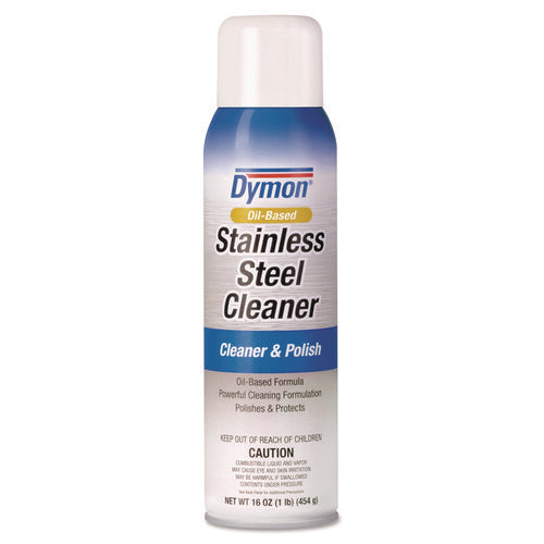 Image of Dymon® 20920 Stainless Steel Cleaner, 16 Oz Aerosol Spray, 12/carton
