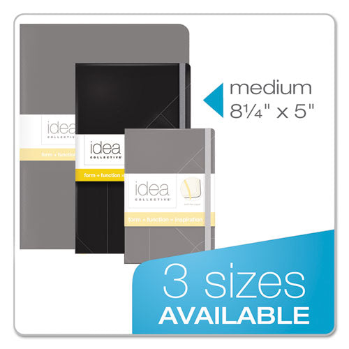 Image of TOPS 56872 Idea Collective Journal with Elastic Closure, 1-Subject, Wide/Legal Rule, Black Hardcover, (120) 8.25 x 5 Sheets