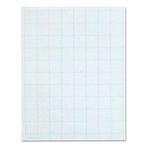 Image of TOPS 35101 Cross Section Pads, Quadrille Rule (10 sq/in, 1 sq/in), (50) White 8.5 x 11 Sheets