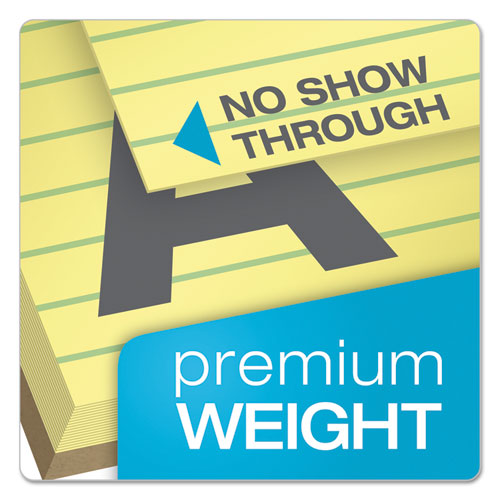 Image of TOPS 63980 Docket Gold Ruled Perforated Pads, Wide/Legal Rule, (50) Canary Yellow 8.5 x 14 Sheets, 12/Pack