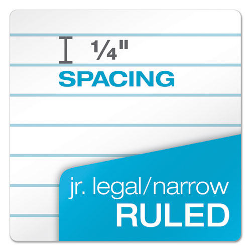Image of TOPS 63910 Docket Gold Ruled Perforated Pads, Narrow Rule, (50) White 5 x 8 Sheets, 12/Pack