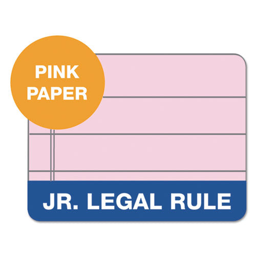 Image of TOPS 63050 Prism + Colored Writing Pads, Narrow Rule, (50) Pastel Pink 5 x 8 Sheets, 12/Pack