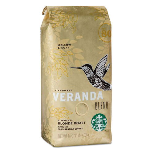 Image of Starbucks® SBK11019631 Coffee, Veranda Blend, Ground, 1 lb Bag