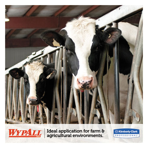 Image of WypAll® 01772 L10 SANI-PREP Dairy Towels, POP-UP Box, 1-Ply,  9 x 10.5, White, 110/Pack, 18 Packs/Carton