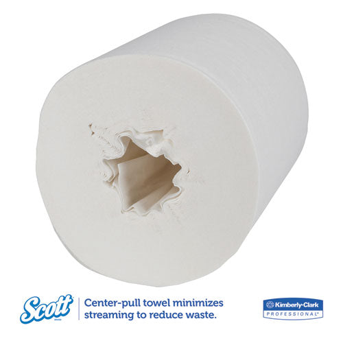 Image of Scott® 01010 Essential Center-Pull Towels, Absorbency Pockets, 2-Ply, 8 x 15, White, 500/Roll, 4 Rolls/Carton