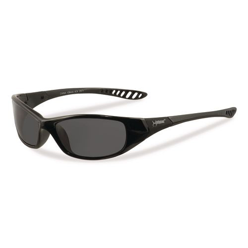 Image of KleenGuard 25714 Hellraiser Safety Glasses, Black Full Frame, Smoke Dual Lens