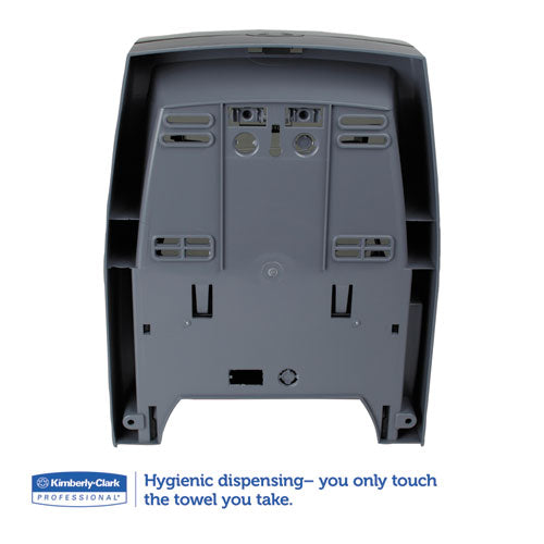 Image of Kimberly-Clark Professional 09996 Sanitouch Hard Roll Towel Dispenser, For 1.75" Core, 12.63 x 10.2 x 16.13, Smoke