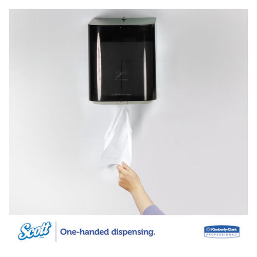 Image of Scott® 01010 Essential Center-Pull Towels, Absorbency Pockets, 2-Ply, 8 x 15, White, 500/Roll, 4 Rolls/Carton