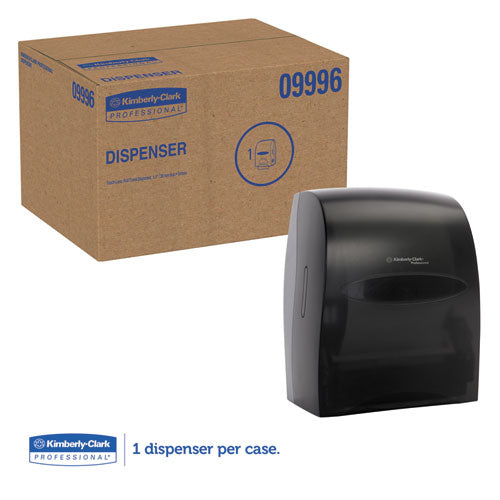 Image of Kimberly-Clark Professional 09996 Sanitouch Hard Roll Towel Dispenser, For 1.75" Core, 12.63 x 10.2 x 16.13, Smoke