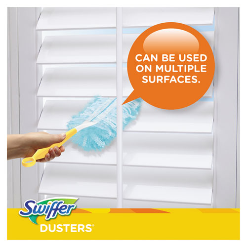 Image of Swiffer® 21461BX Dusters Refill, Dust Lock Fiber, Lavender Vanilla Scent, Light Blue, 10/Box