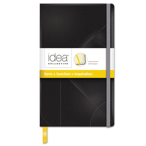 Image of TOPS 56872 Idea Collective Journal with Elastic Closure, 1-Subject, Wide/Legal Rule, Black Hardcover, (120) 8.25 x 5 Sheets