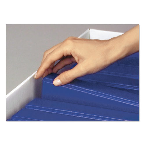 Image of Bankers Box® 0073301 Binderbox Storage Boxes, Letter Files, 13.13" X 20.13" X 12.38", White/blue, 12/carton