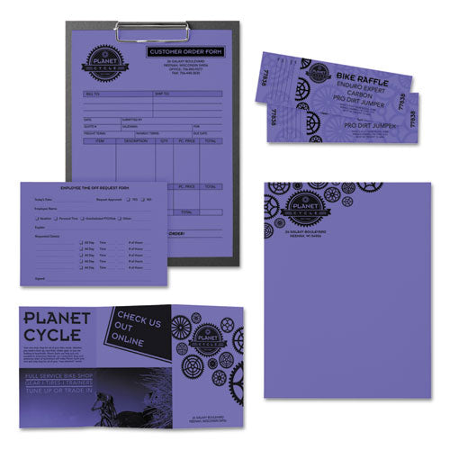 Image of Astrobrights® 22081 Color Paper, 24 lb Bond Weight, 8.5 x 11, Venus Violet, 500/Ream