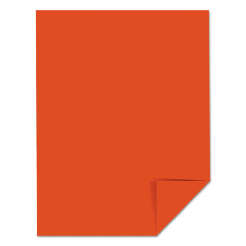 Image of Astrobrights® 22761 Color Cardstock, 65 lb Cover Weight, 8.5 x 11, Orbit Orange, 250/Pack