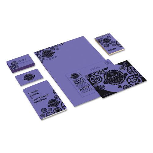 Image of Astrobrights® 22091 Color Cardstock, 65 lb Cover Weight, 8.5 x 11, Venus Violet, 250/Pack