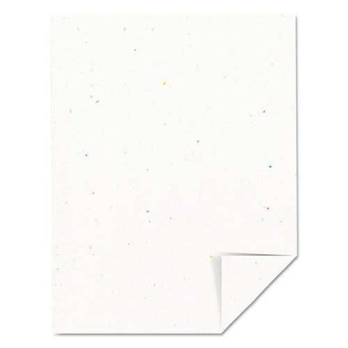 Image of Astrobrights® 22401 Color Cardstock, 65 lb Cover Weight, 8.5 x 11, Stardust Flecked White, 250/Pack