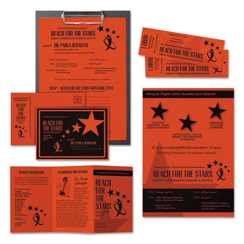 Image of Astrobrights® 22761 Color Cardstock, 65 lb Cover Weight, 8.5 x 11, Orbit Orange, 250/Pack