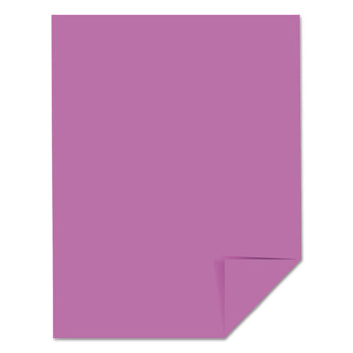 Image of Astrobrights® 21951 Color Cardstock, 65 lb Cover Weight, 8.5 x 11, Outrageous Orchid, 250/Pack