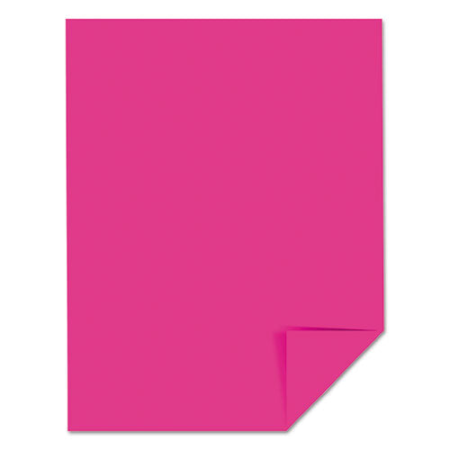 Image of Astrobrights® 22881 Color Cardstock, 65 lb Cover Weight, 8.5 x 11, Fireball Fuchsia, 250/Pack
