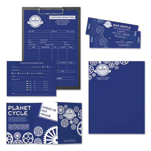 Image of Astrobrights® 21906 Color Paper, 24 lb Bond Weight, 8.5 x 11, Blast-Off Blue, 500/Ream