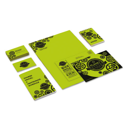 Image of Astrobrights® 22781 Color Cardstock, 65 lb Cover Weight, 8.5 x 11, Terra Green, 250/Pack