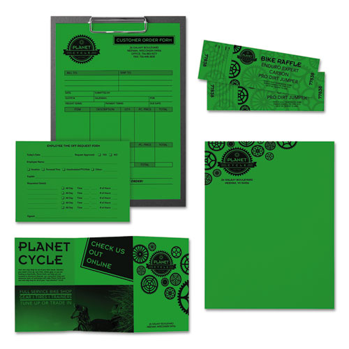 Image of Astrobrights® 22541 Color Paper, 24 lb Bond Weight, 8.5 x 11, Gamma Green, 500 Sheets/Ream