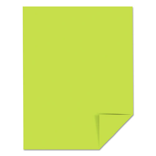 Image of Astrobrights® 21869 Color Cardstock, 65 lb Cover Weight, 8.5 x 11, Vulcan Green, 250/Pack