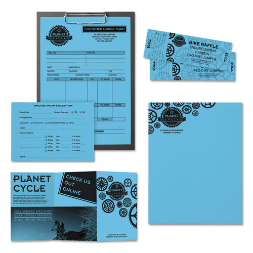 Image of Astrobrights® 22523 Color Paper, 24 lb Bond Weight, 11 x 17, Lunar Blue, 500/Ream