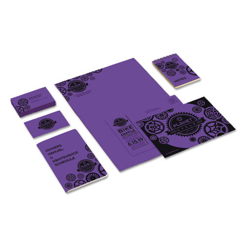 Image of Astrobrights® 21971 Color Cardstock, 65 lb Cover Weight, 8.5 x 11, Gravity Grape, 250/Pack