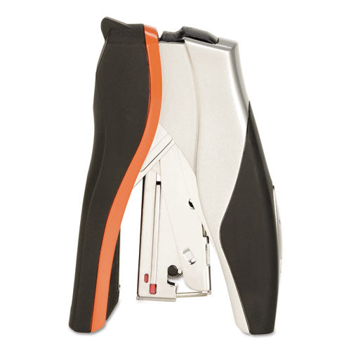 Image of Swingline® S7087842 Optima 40 Compact Stapler, 40-Sheet Capacity, Black/silver/orange