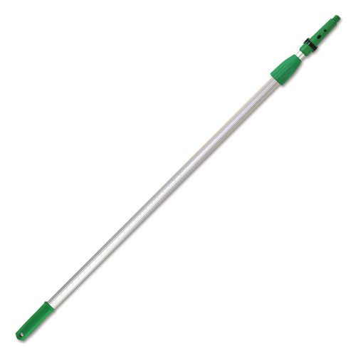 Image of Unger® EZ400 Opti-Loc Extension Pole, 13 Ft, Two Sections, Green/silver