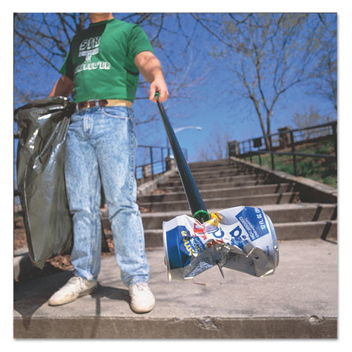 Image of Unger® PPPP0 People's Paper Picker Pin Pole, 3.5 ft, Black/Stainless Steel