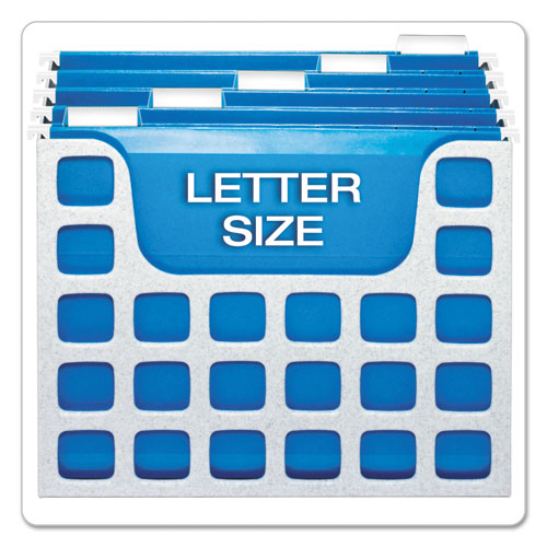 Image of Pendaflex® 23054 Desktop File With Hanging Folders, Letter Size, 6" Long, Granite