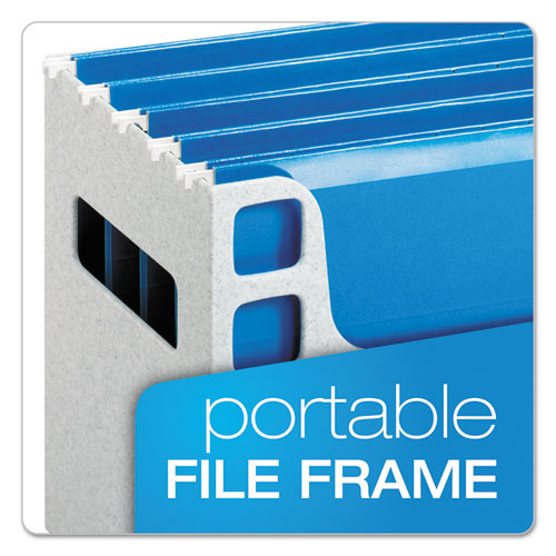 Image of Pendaflex® 23054 Desktop File With Hanging Folders, Letter Size, 6" Long, Granite