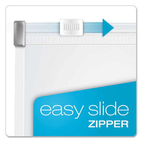 Image of Cardinal® 14201 Expanding Zipper Binder Pockets, 8.5 x 11, Clear, 3/Pack