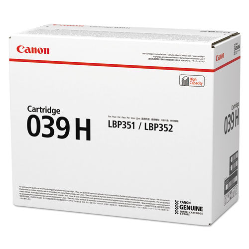 Image of Canon® 0288C001 0288c001 (039h) High-Yield Toner, 25,000 Page-Yield, Black