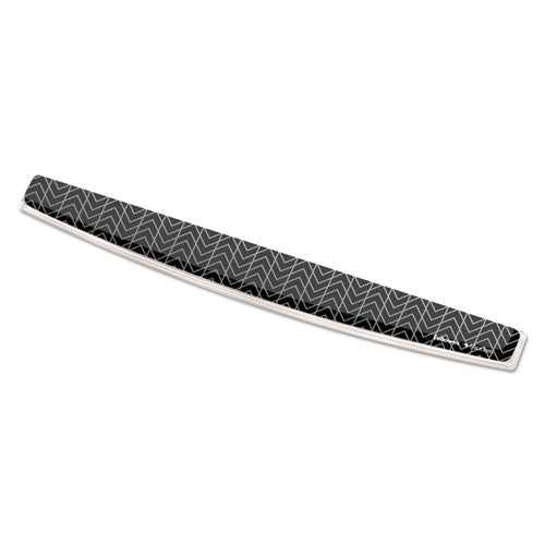 Image of Fellowes® 9550001 Photo Gel Keyboard Wrist Rest with Microban Protection, 18.5 x 2.31, Chevron Design