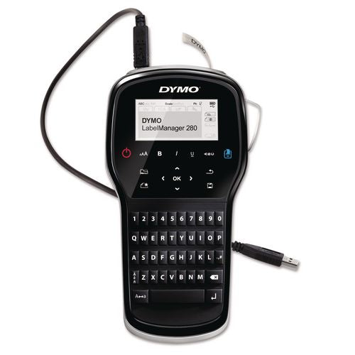 Image of DYMO® 1815990 Labelmanager 280 Label Maker, 0.6"/s Print Speed, 4 X 2.3 X 7.9