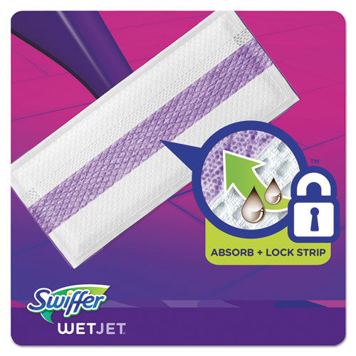 Image of Swiffer® 08443 Wetjet System Refill Cloths, 11.3" X 5.4", White, 24/box