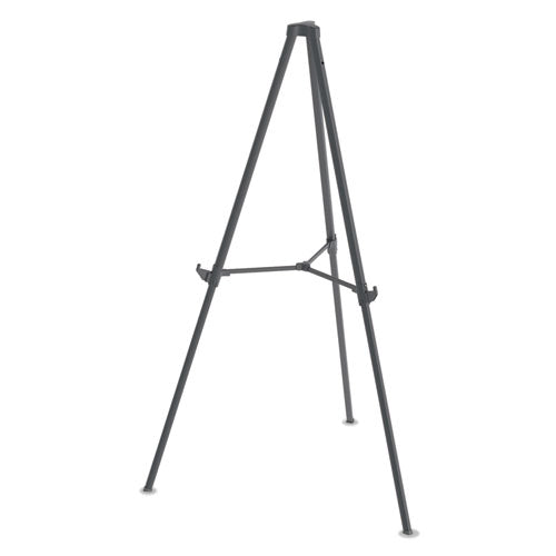 Image of MasterVision® FLX11404 Quantum Heavy Duty Display Easel, 35.62" to 61.22" Tall, Plastic, Black, Supports Up to 25 lb