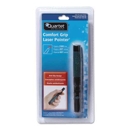 Image of Quartet® MP-2703TQ Classic Comfort Laser Pointer, Class 3a, Projects 1,500 Ft, Jade Green