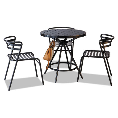 Image of Safco® 4361BL CoGo Tables, Steel, Round, 30" Diameter x 29.5h, Black